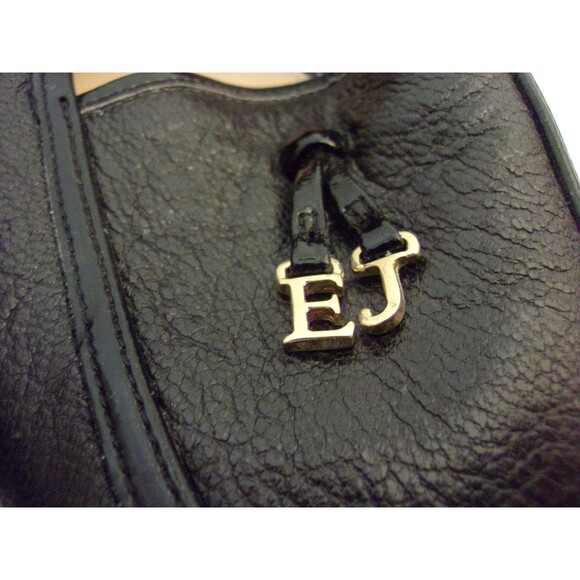 Eric Javits Black Flat Loafers Size 9.5 EJ Charms Rubber Sole Italy - Picture 2 of 6